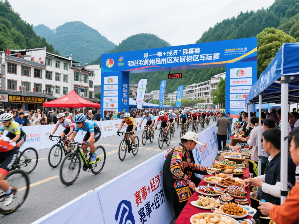 “多彩贵州”自行车联赛首战激情开赛